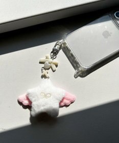 WEGO ふわふわウィングストラップキーホルダー