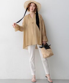 23区 VIOLAd'ORO アバカメッシュ レザーハンドル バケツバッグ