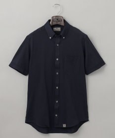 GOTAIRIKU 【吸汗速乾】クールマックス鹿の子 半袖ビズシャツ_ボタンダウン