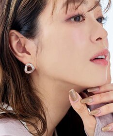 Tiaclasse 【金属アレルギー対応】ウェーブサークルピアス