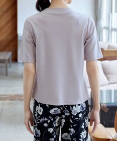 Tiaclasse L 【小倉優子さん着用・洗える・接触冷感・汗ジミ防止】“サマさまカットソー”ハーフスリーブベーシックトップス