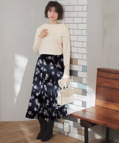 ANY SIS フラワータック スカート