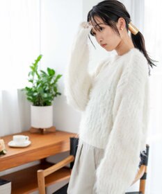 WEGO ブラッシュニットショートプルオーバー