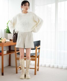 WEGO ブラッシュニットショートプルオーバー