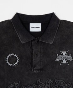 WEGO 【ユニセックス着用ITEM】ブリーチグラフィックポロシャツ（SS）
