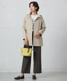 J.PRESS LADIES 【洗える・撥水】ドライツイルストレッチ フーディ アウター