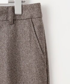 J.PRESS LADIES S 【セットアップ対応】ウールストレッチツイード ストレート パンツ
