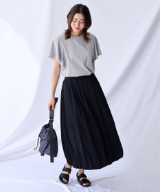 ANY L 【洗濯機可/接触冷感/UVケア】ソロナフリルスリーブプルオーバー