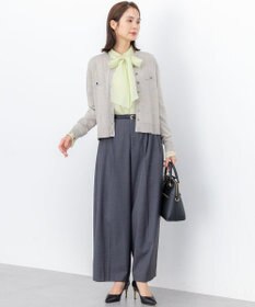 組曲 L 【WEB限定】シャイニーオーガンボウタイ付き ブラウス