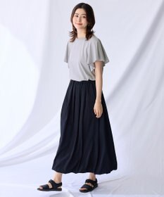 ANY L 【洗濯機可/接触冷感/UVケア】ソロナフリルスリーブプルオーバー