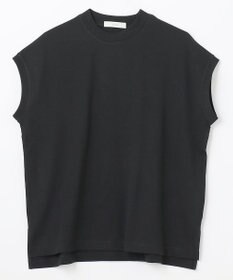 ANY L モックネックフレンチスリーブプルオーバー