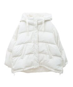 earth music&ecology フーディーパファーブルゾン