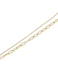 AMERICAN HOLIC 【ステンレス】ドロップトップ２連ネックレス