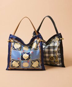 TOPKAPI 【TREASURE TOPKAPI】【26AW新色】マイルドサテン スカーフ柄 トートバッグ