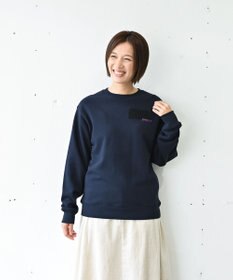 muuc 〈コットン100% 12.7オンス生地＆裏面パイル〉花刺繍のスウェット