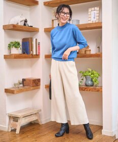 WEGO 【WEB限定/2025年秋冬新作/裾カットOK！自分サイズに調整可能/ウエストゴム/しわになりにくい/】カットプリーツパンツ