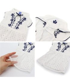 PET PARADISE ペットパラダイス エコメイド 天竺 刺繍 ワンピース 小型犬