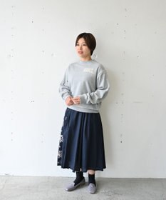 muuc 〈コットン100% 12.7オンス生地＆裏面パイル〉花刺繍のスウェット