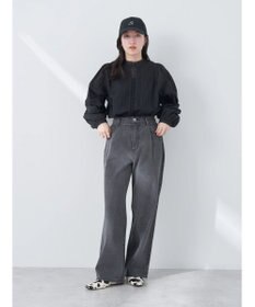 earth music&ecology ピンタックレースブラウス