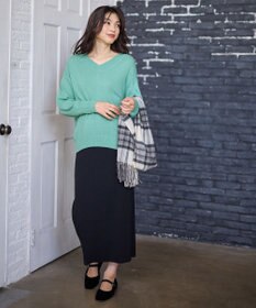 ANY 【手洗い可】イタリーヤーンウールカシミヤミックスＶネックプルオーバー