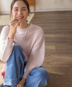 組曲 【手洗い可】ELENAスパンコールドルマン ニット