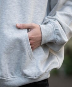 WEGO 【ユニセックス着用ITEM/SMLサイズ展開/裏起毛】ワンポイント刺繍プルパーカー