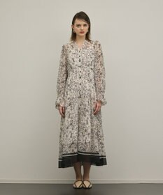 GRACE CONTINENTAL ドロストティアードフレアワンピース