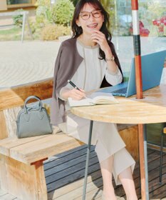 Tiaclasse L 【新色追加・洗える】センタープレスワイドパンツ