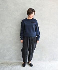 muuc 〈コットン100% 12.7オンス生地＆裏面パイル〉花刺繍のスウェット