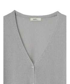 earth music&ecology ラメ入りニットカーディガン