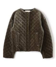 uncrave ベロア キルティング ブルゾン（uncrave WHITE）