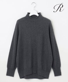 23区 【R(アール)】ウールカシミヤ ロールネックニット