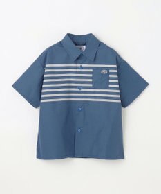 J.PRESS KIDS 【110-130cm】TCブロード パネルボーダープリント シャツ