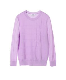 DAKS リンクス柄チェック クルーネックプルオーバー