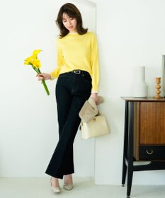 ANY SIS S 【WEB・一部店舗限定】ダブルカラー ニット