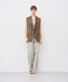 uncrave シアーオーガンジー テーラードジレ