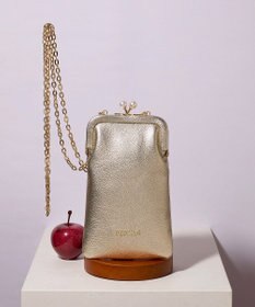 TOPKAPI 【TOPKAPI】シュリンクレザー パール チェーン ショルダー バッグ / スマホショルダー