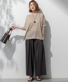 23区 【洗える】シャイニーシアー ニット キャミソール