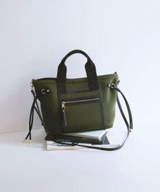 TOPKAPI 【新色追加】【TREASURE TOPKAPI】ネオプレン フロントポケット 2way ショルダー付き ミニトートバッグ