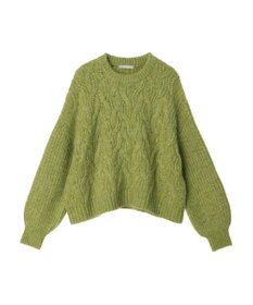Green Parks armonia. ケーブルニットプルオーバー