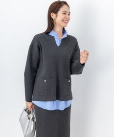 組曲 S 【加藤ローサさん着用】スムースストレッチニットアップ