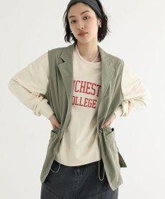 Green Parks ウエストドロストナイロンベスト