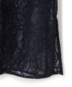 ICB 【洗える】ナイロンラッセルレース シャツワンピース