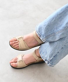 Pointer 本革 甲幅調整 超軽量マジックテープ付きサンダル