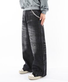 WEGO 【ユニセックス着用ITEM】スーパーバギーダーティデニムパンツ