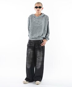 WEGO 【ユニセックス着用ITEM】スーパーバギーダーティデニムパンツ