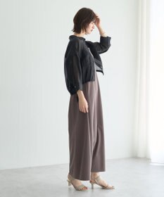 YECCA VECCA 【2点SET】シアーシャツ×Aラインキャミワンピース