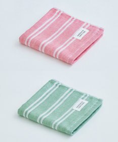 SHINTO TOWEL シマ ハンドタオル ダブル色地 2枚セット