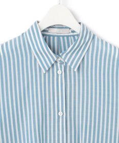 ICB 【接触冷感・洗える】 キュプラローンストライプ シャツ