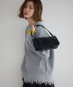 YECCA VECCA 【cache cache】シルクサテンPU筒型ショルダー